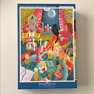 Pieces & Peace -  Magical Moonlight Reading Room -  500 piece Puzzle
